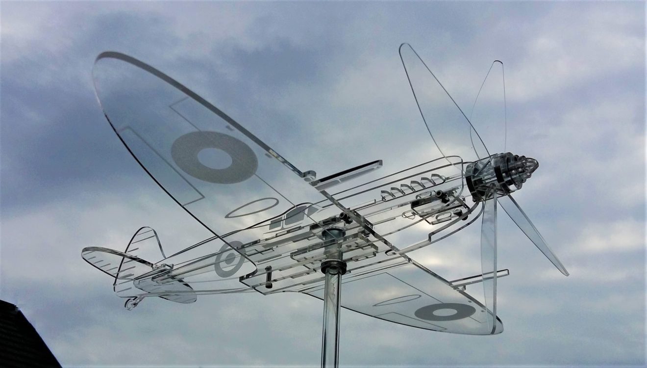 Handmade Supermarine Spitfire Mk.IX wind spinner