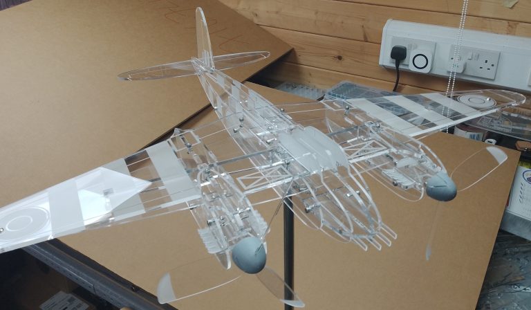 Handmade De Havilland Mosquito wind spinner