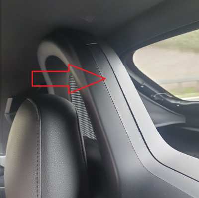 Porsche Boxster roll-bar hoop with a smooth inside edge and no wind deflector slot